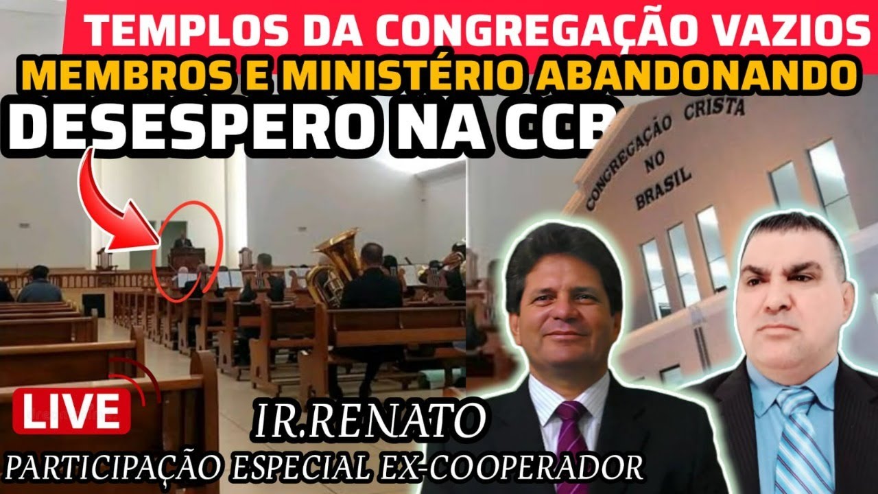 CCB- LIVE QUINTA AS 12:00  EX COOPERADOR RENATO, 3 LIVROS PARA VCS. #hinosccb #ccboficial #ccb