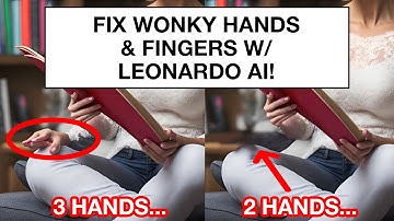Leonardo AI And Stable Diffusion - How To Fix Hands and Fingers (No Photoshop)