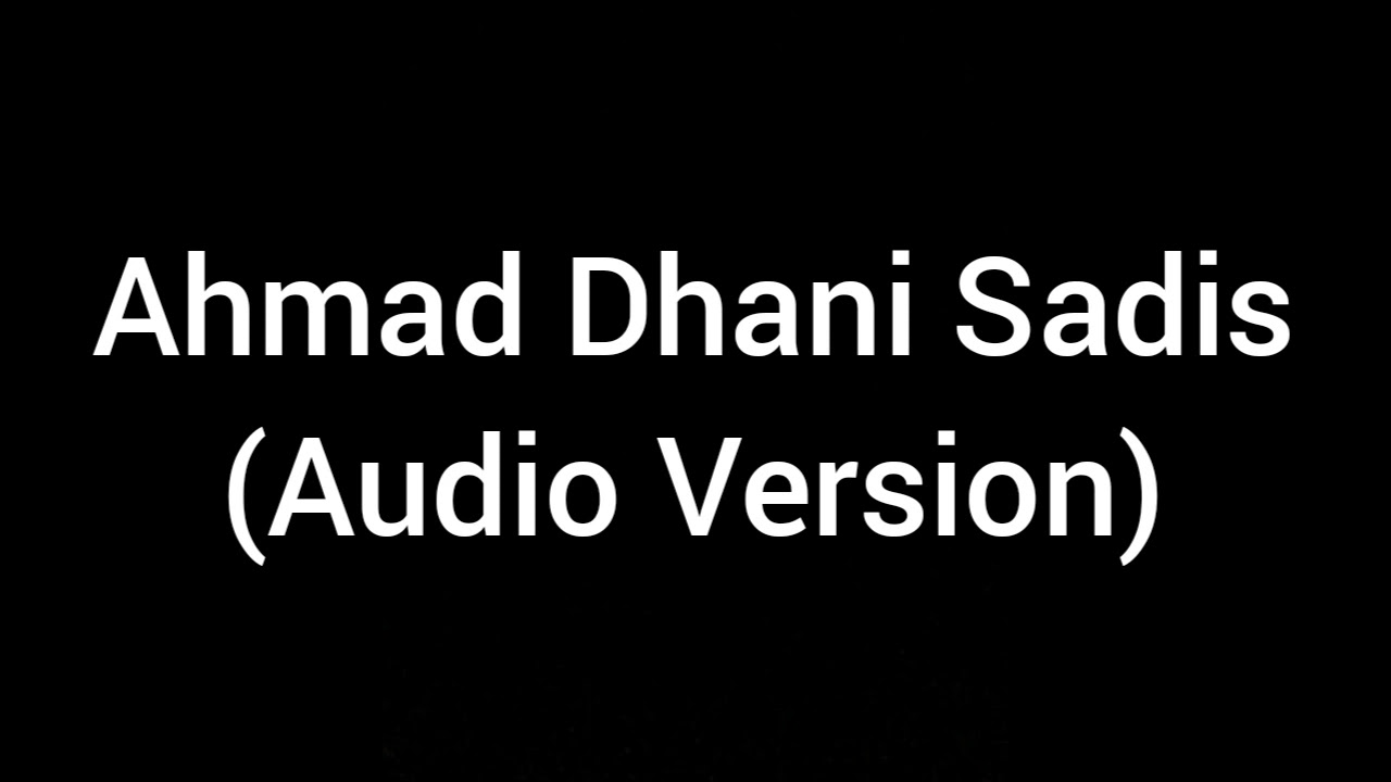 Ahmad Dhani - Sadis (Audio Version)