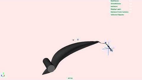 (Paint) - Animation leaf Ncloth Test Maya Low Poly.