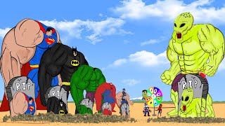 Evolution of the Alien HULK with Team Superman,Spiderman, Batman : Back from the Dead SECRET |FUNNY