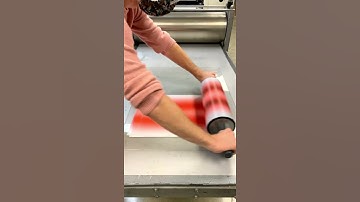 Using cardboard as a monotype texture