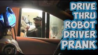 "Hilarious Prank" A.I Robot Goes Throw Drive-Thru !!!