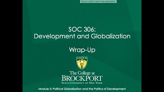 SOC 306  Module 5 Wrap-Up