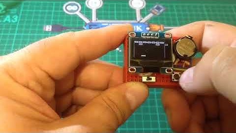 Breakout ("Arkanoid") game on an  ATtiny85 Arduino and I2C OLED display