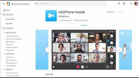 net2phone Huddle for Google Calendar
