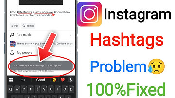 Instagram Hashtag Problem || You Can Only Add 3 Hashtag on Your Caption on Instagram Today Problem