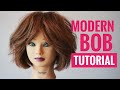Modern Bob Haircut / Bob haircut how to/Curtain Bang