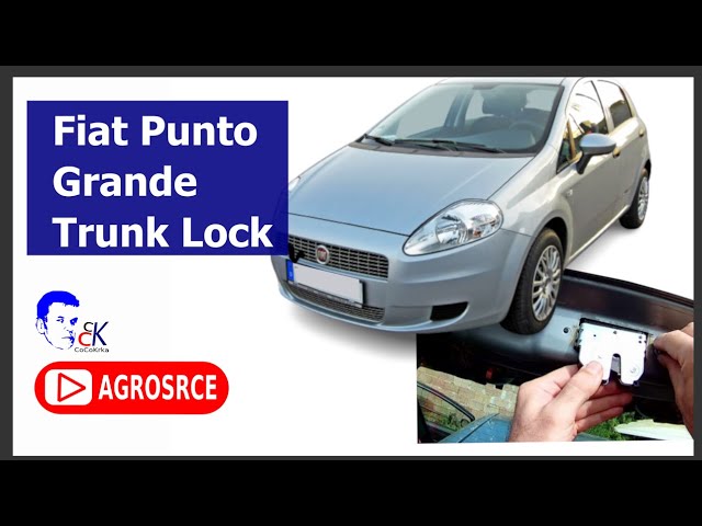 Fiat Grande Punto rear door lock replacement - trunk - YouTube