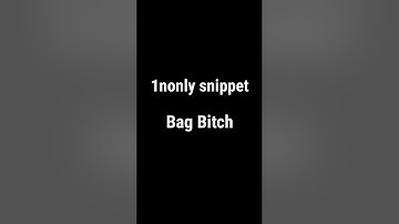 1nonly snippet - Bag Bitch // Wonder