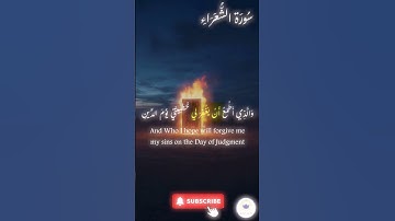 اكتب شيء تؤجر عليه 🤍 🤲🏻 #quran #اسلام #قرآن #راحة_نفسية #سورة_الشعراء