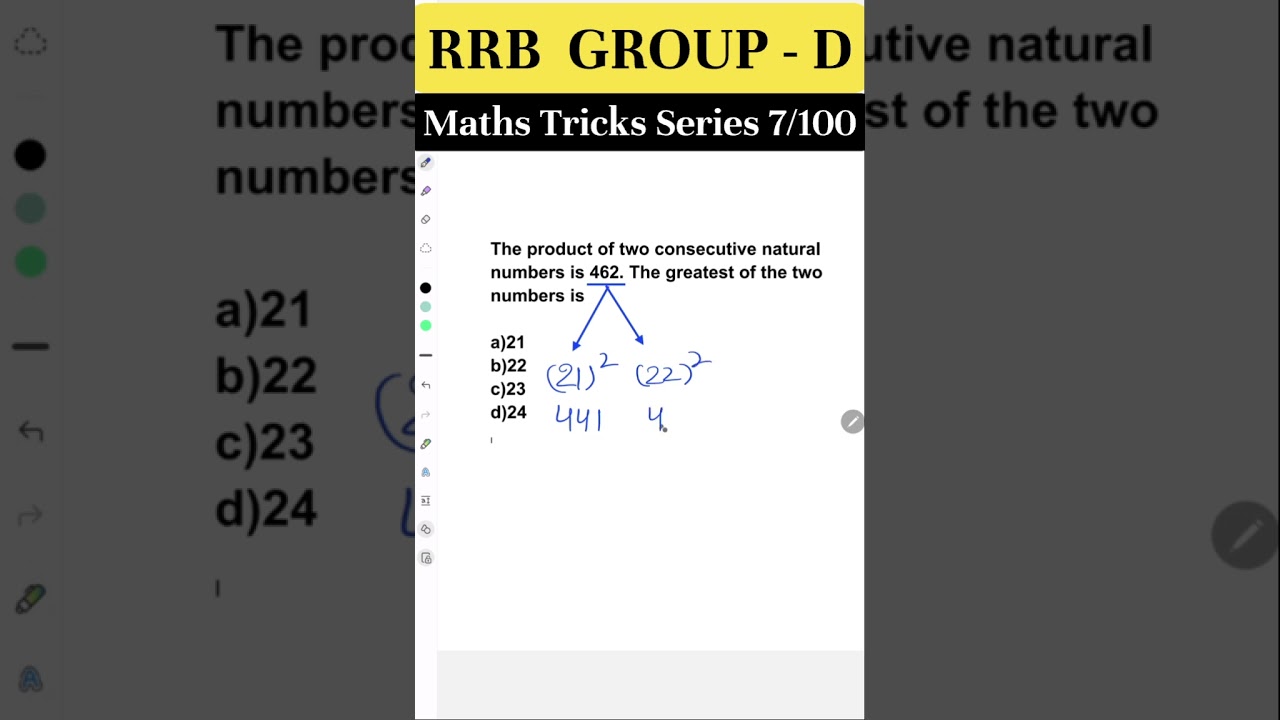 #7 RRB Group-D maths tricks series 2025 