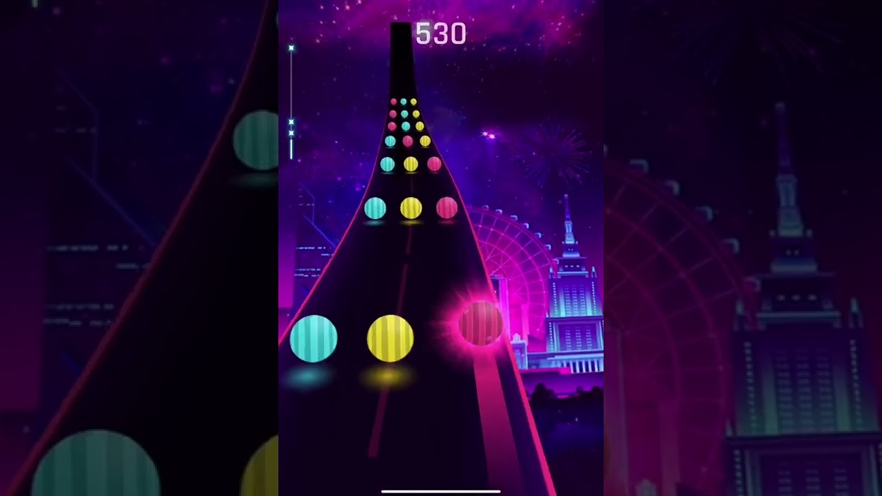 Dancing Road-Color Ball Run |All level gameplay 