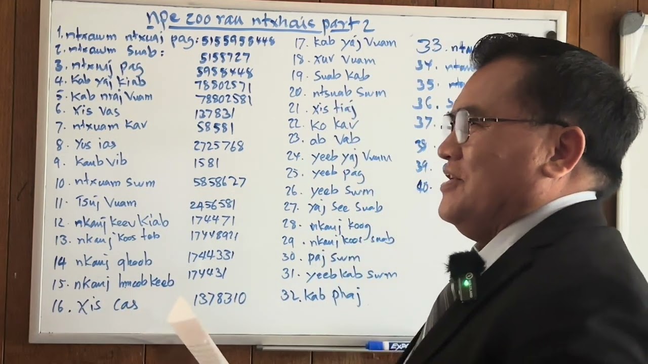 Npe zoo rau ntxhais part 2  10/29/24