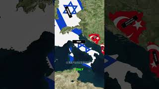 Team Turkey vs Team Israel 🌍 #countrycomparison #mapdiscovery