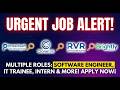 URGENT JOB ALERT! Protechsoft, Clonetab, RVR & Brightly Hiring | Software Engineer & Interns 2026