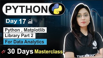 Python For Data Analyst | Day 17 | Matplotlib Library Part-02 | Free 30 Day Class Data