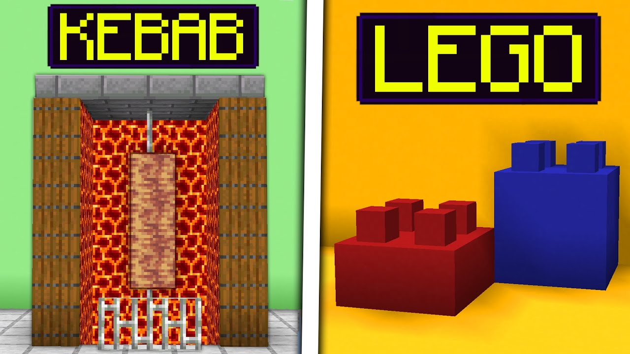 Minecraft 5 build lifehacks EASY - YouTube