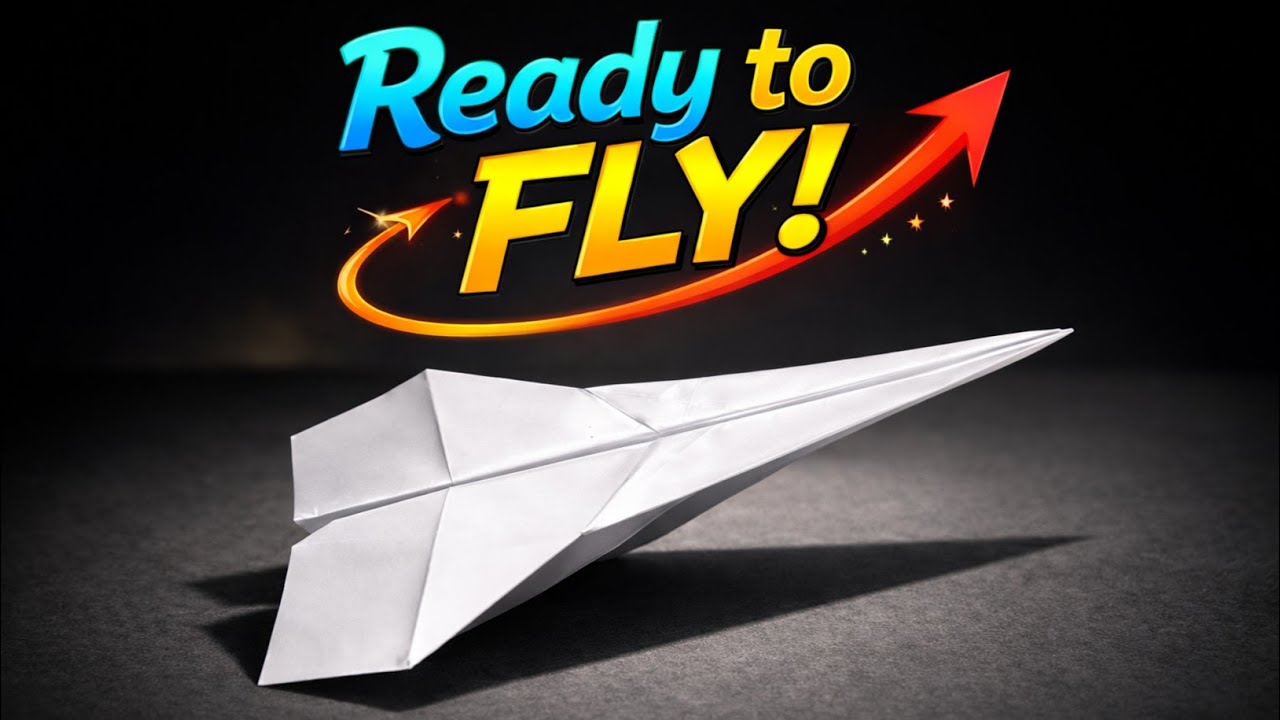 Ready to Fly ✈️😱 | Easy Long Distance Paper Airplane