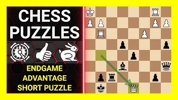 Chess Puzzles to Practice. Themes: Endgame, Advantage, Short puzzle. Learn Chess