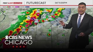 Chicago weather: Periods of rain and storms