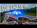 POLICE CHASE ENDS AT MY HOUSE! *INSANE*