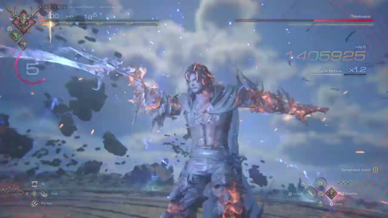 FFXVI: Timekeeper Unexpectedly Za Warudos Zantetsuken