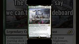 how many cards in sideboard mtg commander CR DOESN'T say No #mtg Commander Question: Can lesson cards