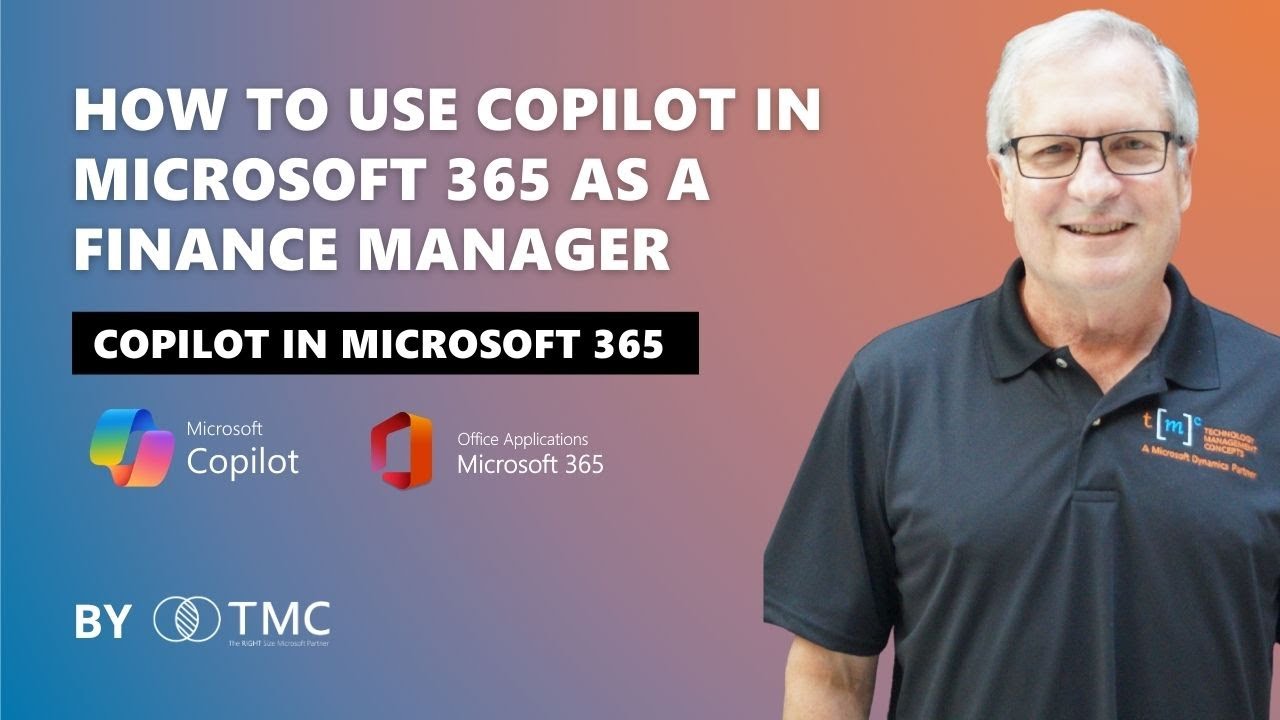How to Use Copilot in Microsoft 365 as a Finance Manager - YouTube