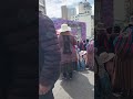 Los marchistas se fueron a las calles aledañas luego de las gasificaciones