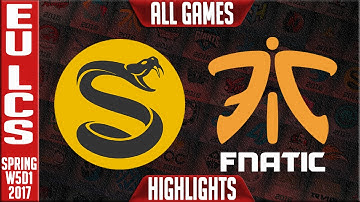 Fnatic vs Splyce All Games Highlights - EU LCS W4D3 Spring 2017 - FNC vs SPY All Games