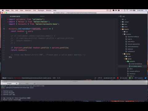 Meteor JS Tip: Validating Email Addresses on User Creation
