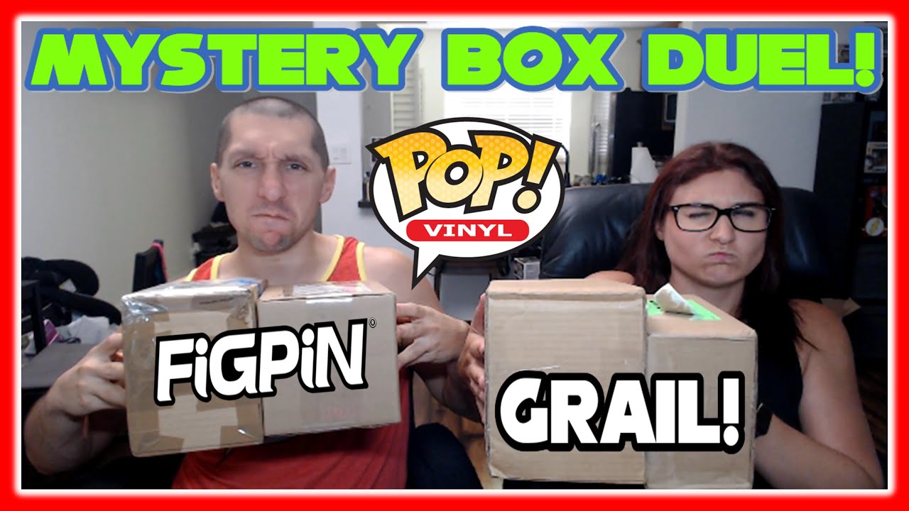 SHE CANT ALWAYS WIN! MYSTERY BOX DUEL AND FIGPIN GRAIL! LETS DO IT!