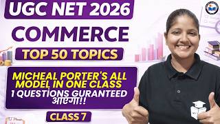UGC NET Commerce 2026 | Paper 2 Commerce Top 50 Topics | Micheal Porter's All Models in One Class screenshot 4