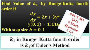 BPUT MATHEMATICS III 2021| Solution of 2021 Question Paper|2e)Find k1, Runge-Kutta of 𝒇(𝒙, 𝒚)=𝟐𝒙+𝟑𝒚