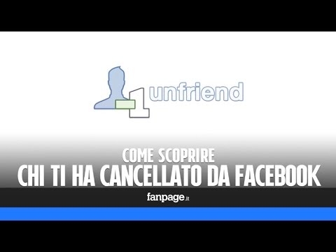 Video: Posso vedere quando qualcuno mi ha tolto l'amicizia su Facebook?