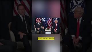 NATO Secretary confronts Trump to his face about the lies he’s told about NATO #trending #viral #yt