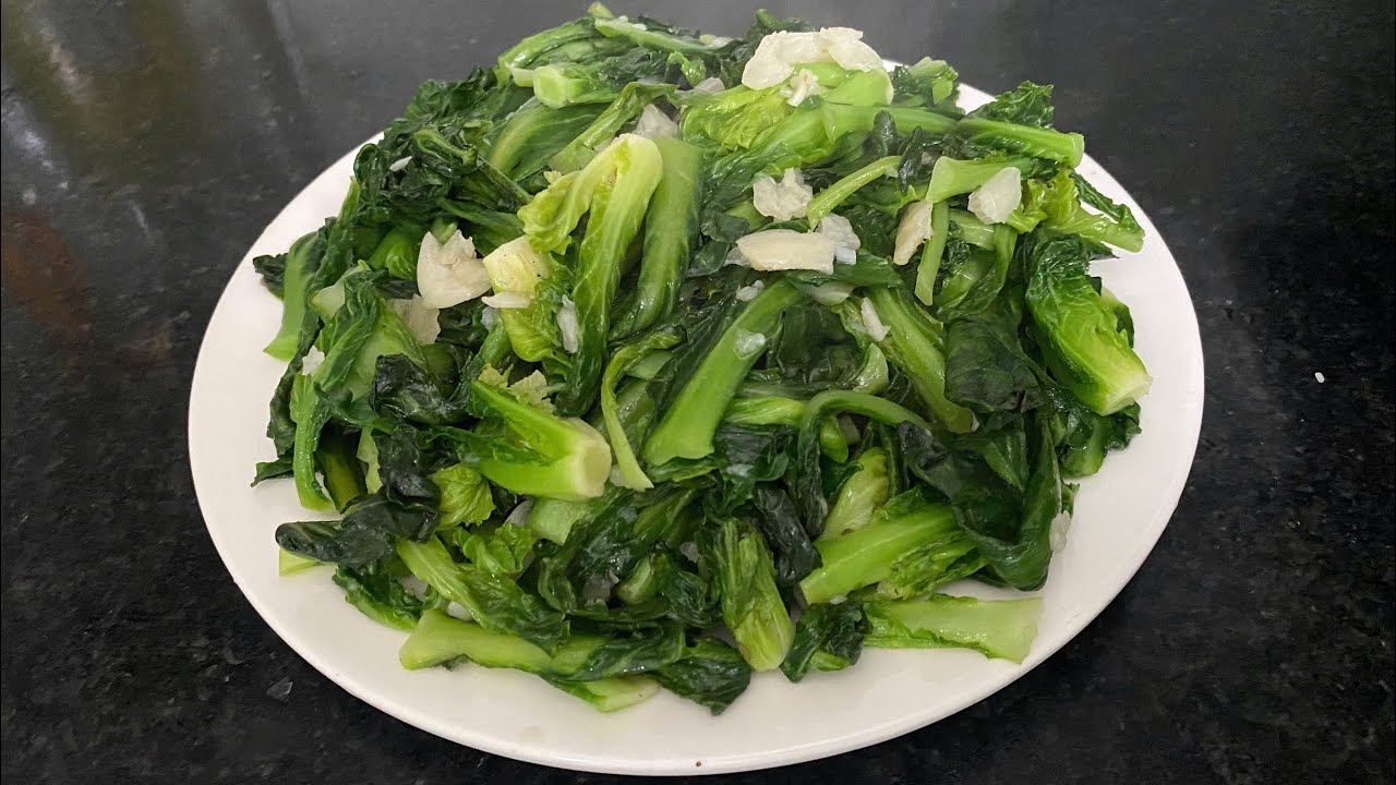 Vlog 22 || Làm món mầm đá xào tỏi giòn ngon, thưởng thức cùng gia đình.