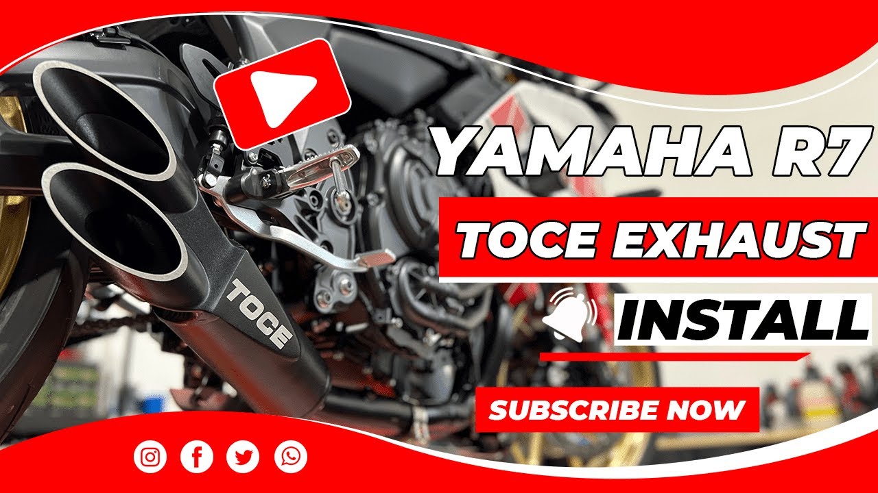 Yamaha R7 Toce Exhaust Quick Install YouTube