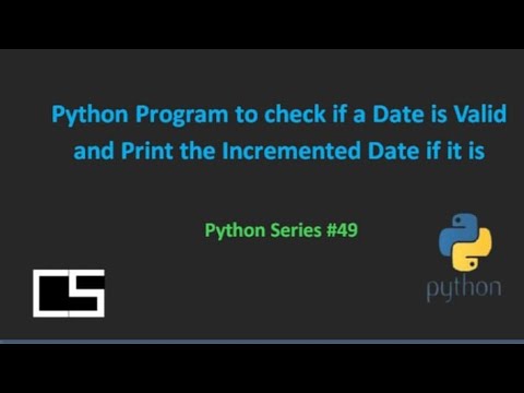 Python Program to Check if a Date is Valid and Print the Incremented Date |@CodingwithShameera1