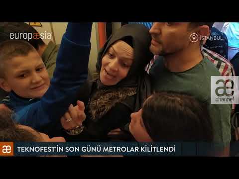 Tekonofest'in son günü ulaşım kilitlendi, binlerce insan metroya binebilmek için dakikalarca bekledi