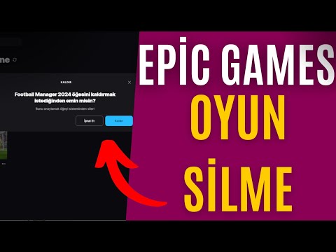 Epic Games Oyun Silme