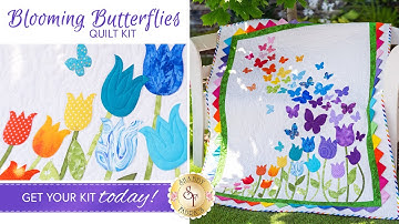 Making the Prairie Points on the Blooming Butterflies Laser Cut Appliqué Quilt from Shabby Fabrics