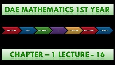 DAE Math First Year Paper A Chapter-1 (Quadratic Equation) Lecture-16 (Exercise 1.2 Video - 3)
