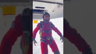 skydive malaysia fire and  rescue department jump from MI17 helicopter