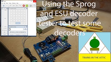 Using the Sprog and ESU decoder tester to test some decoders