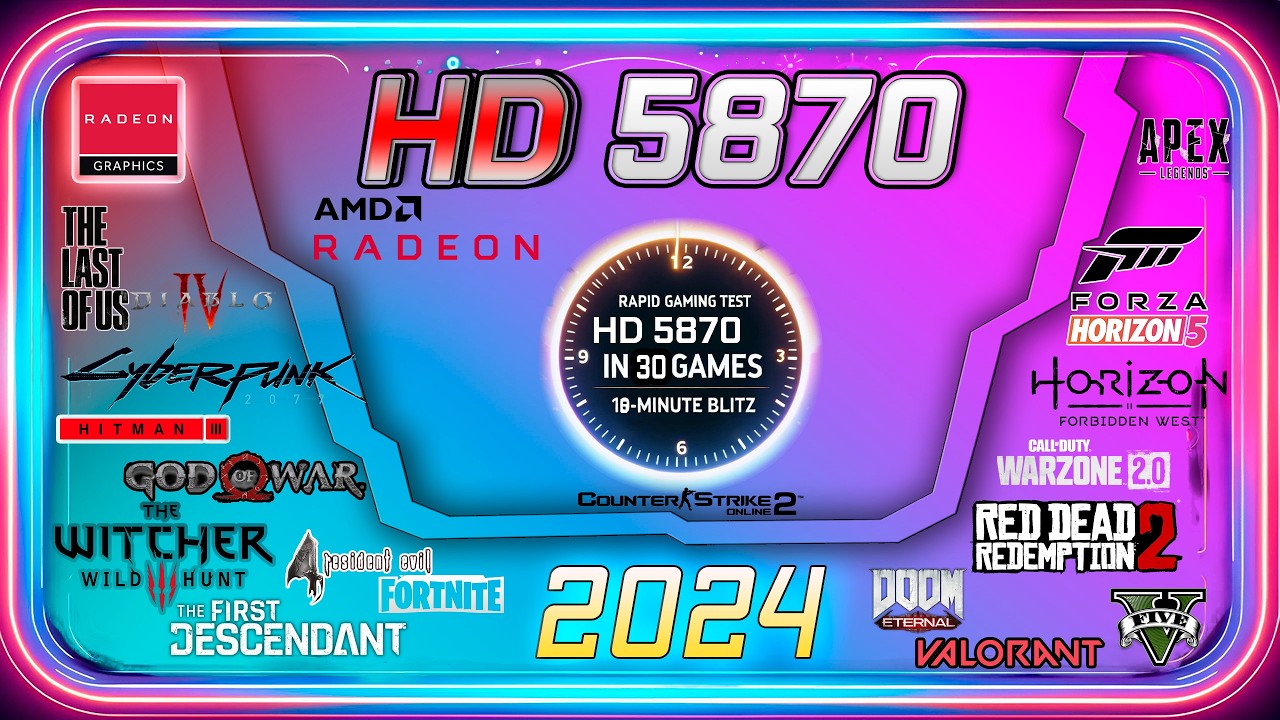 🟥 AMD HD 5870 in 30 Games | Gaming Test | 2024-2025 (IMPOSSIBLE