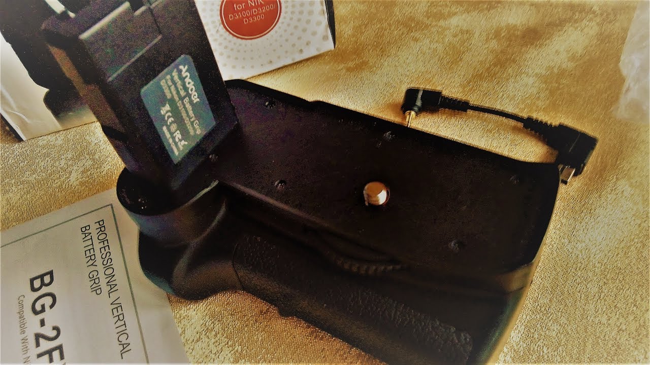 Andoer BG-2F Vertical Battery Grip Holder для Nikon (D3100, D3200, D3300). Обзор и тестирование!)