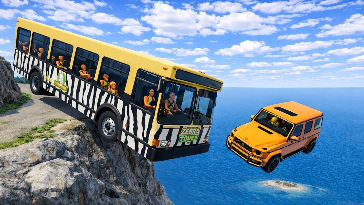 Car vs Extreme mountain Drop Test 💥😱 | Beamng drive #101!