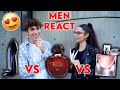 Men React to Lancome La Vie Est Belle, Carolina Herrera Good Girl & Dior Hypnotic Poison Perfumes!